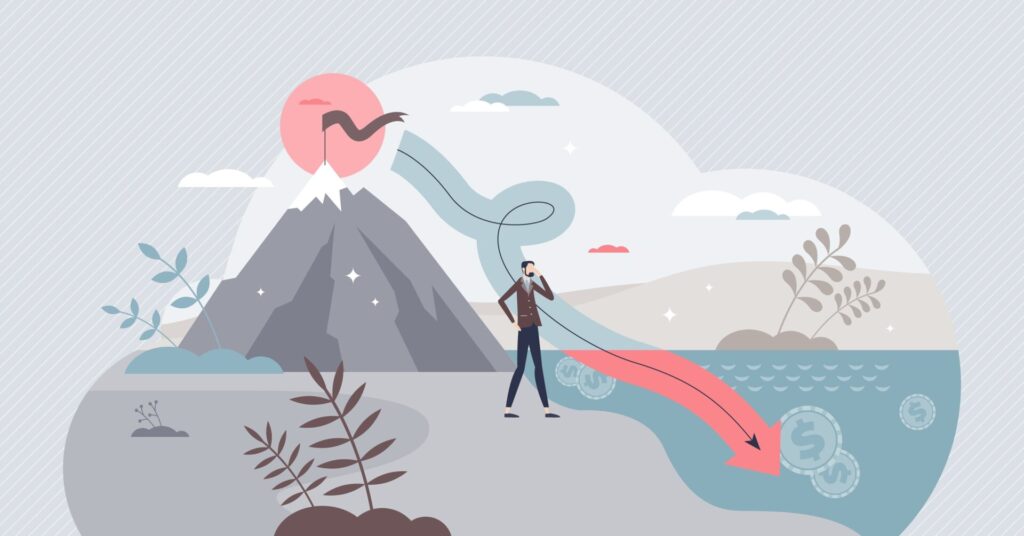 a man near the mountain